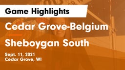 Cedar Grove-Belgium  vs Sheboygan South Game Highlights - Sept. 11, 2021