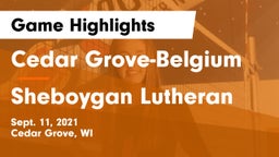 Cedar Grove-Belgium  vs Sheboygan Lutheran Game Highlights - Sept. 11, 2021