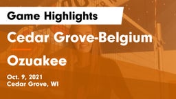 Cedar Grove-Belgium  vs Ozuakee Game Highlights - Oct. 9, 2021