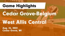 Cedar Grove-Belgium  vs St. Augustine Prep  Game Highlights - Aug. 26, 2022