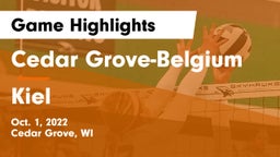 Cedar Grove-Belgium  vs Kiel  Game Highlights - Oct. 1, 2022