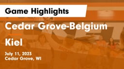 Cedar Grove-Belgium  vs Kiel  Game Highlights - July 11, 2023
