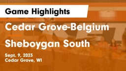 Cedar Grove-Belgium  vs Sheboygan South Game Highlights - Sept. 9, 2023