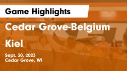 Cedar Grove-Belgium  vs Kiel  Game Highlights - Sept. 30, 2023