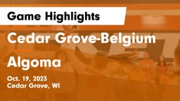 Cedar Grove-Belgium  vs Algoma  Game Highlights - Oct. 19, 2023