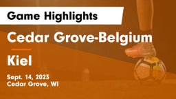 Cedar Grove-Belgium  vs Kiel  Game Highlights - Sept. 14, 2023