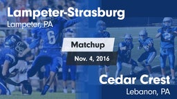 Matchup: Lampeter-Strasburg vs. Cedar Crest  2016