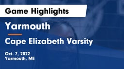 Yarmouth  vs Cape Elizabeth Varsity Game Highlights - Oct. 7, 2022