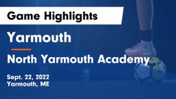 Yarmouth  vs North Yarmouth Academy Game Highlights - Sept. 22, 2022