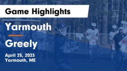 Yarmouth  vs Greely  Game Highlights - April 25, 2023