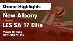 New Albany  vs LES SA 17 Elite  Game Highlights - March 18, 2023