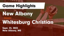 New Albany  vs Whitesburg Christian Game Highlights - Sept. 23, 2023