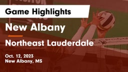 New Albany  vs Northeast Lauderdale  Game Highlights - Oct. 12, 2023