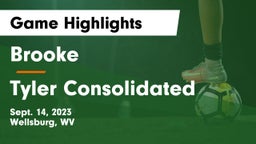 Brooke  vs Tyler Consolidated  Game Highlights - Sept. 14, 2023