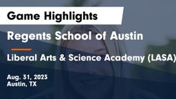 Regents School of Austin vs Liberal Arts & Science Academy (LASA) Game Highlights - Aug. 31, 2023