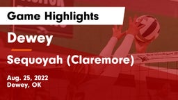 Dewey  vs Sequoyah (Claremore)  Game Highlights - Aug. 25, 2022
