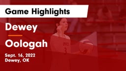 Dewey  vs Oologah  Game Highlights - Sept. 16, 2022