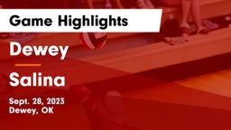 Dewey  vs Salina  Game Highlights - Sept. 28, 2023