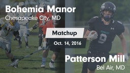 Matchup: Bohemia Manor High vs. Patterson Mill  2016