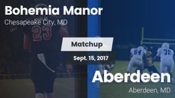 Matchup: Bohemia Manor High vs. Aberdeen  2017