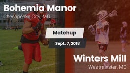 Matchup: Bohemia Manor High vs. Winters Mill  2018