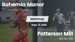 Matchup: Bohemia Manor High vs. Patterson Mill  2019