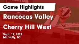 Rancocas Valley  vs Cherry Hill West  Game Highlights - Sept. 12, 2022
