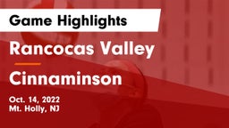 Rancocas Valley  vs Cinnaminson  Game Highlights - Oct. 14, 2022