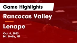 Rancocas Valley  vs Lenape  Game Highlights - Oct. 6, 2023