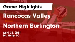Rancocas Valley  vs Northern Burlington  Game Highlights - April 22, 2021
