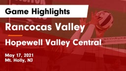 Rancocas Valley  vs Hopewell Valley Central  Game Highlights - May 17, 2021