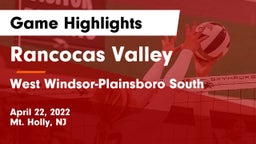Rancocas Valley  vs West Windsor-Plainsboro South  Game Highlights - April 22, 2022