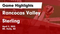 Rancocas Valley  vs Sterling  Game Highlights - April 3, 2023