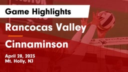 Rancocas Valley  vs Cinnaminson  Game Highlights - April 28, 2023