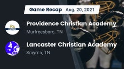 Recap: Providence Christian Academy  vs. Lancaster Christian Academy  2021