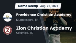 Recap: Providence Christian Academy  vs. Zion Christian Academy  2021