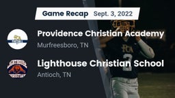 Recap: Providence Christian Academy  vs. Lighthouse Christian School 2022