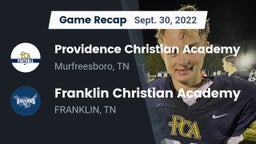 Recap: Providence Christian Academy  vs. Franklin Christian Academy 2022