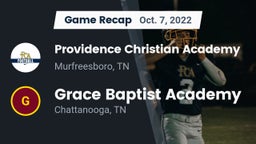 Recap: Providence Christian Academy  vs. Grace Baptist Academy  2022