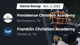Recap: Providence Christian Academy  vs. Franklin Christian Academy 2022