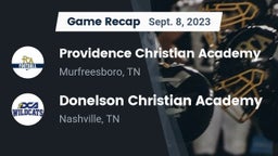 Recap: Providence Christian Academy  vs. Donelson Christian Academy  2023