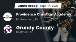 Recap: Providence Christian Academy  vs. Grundy County  2023