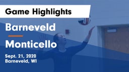 Barneveld  vs Monticello  Game Highlights - Sept. 21, 2020