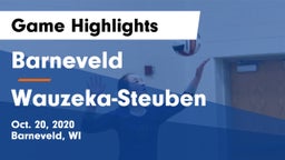 Barneveld  vs Wauzeka-Steuben Game Highlights - Oct. 20, 2020