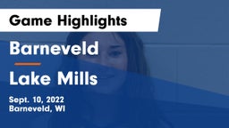 Barneveld  vs Lake Mills  Game Highlights - Sept. 10, 2022