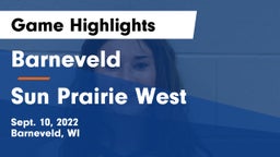 Barneveld  vs Sun Prairie West Game Highlights - Sept. 10, 2022