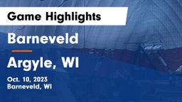 Barneveld  vs Argyle, WI  Game Highlights - Oct. 10, 2023