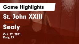 St. John XXIII  vs Sealy  Game Highlights - Oct. 29, 2021