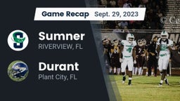 Recap: Sumner  vs. Durant  2023