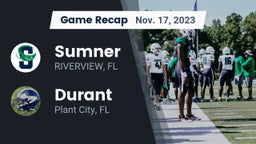 Recap: Sumner  vs. Durant  2023